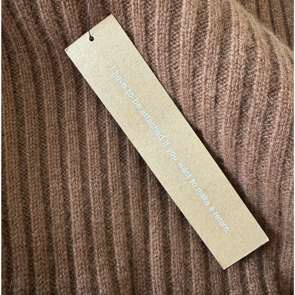 Reformation Fantino Cashmere Collared Cardigan Cinnamon - Picture 12 of 14